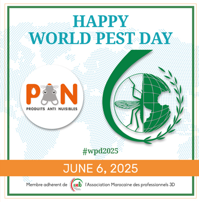 6 juin, nous célébrons la Journée mondiale antiparasitaire!